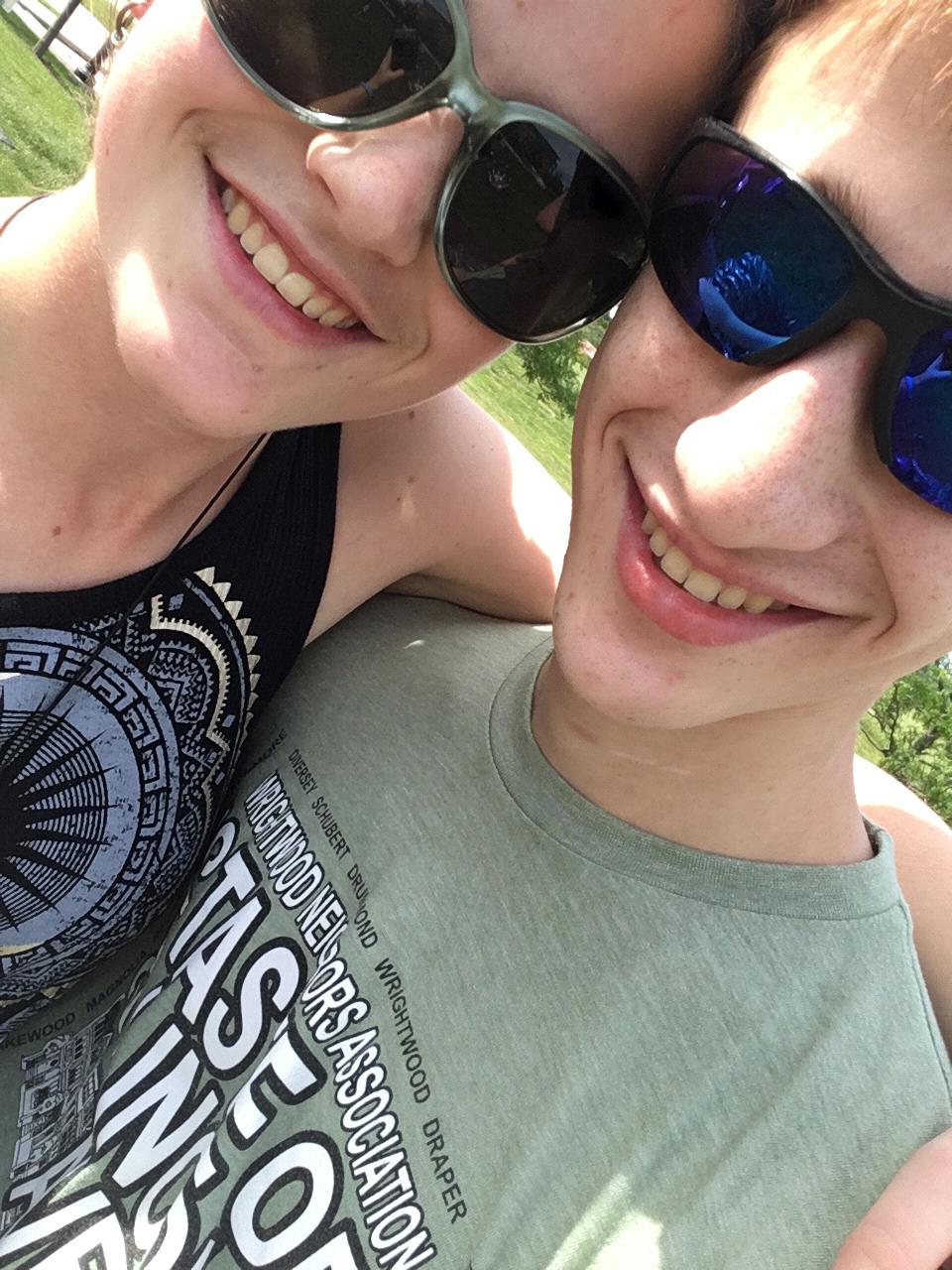 Just a day in the park, just before Chiara left for Costa Rica!