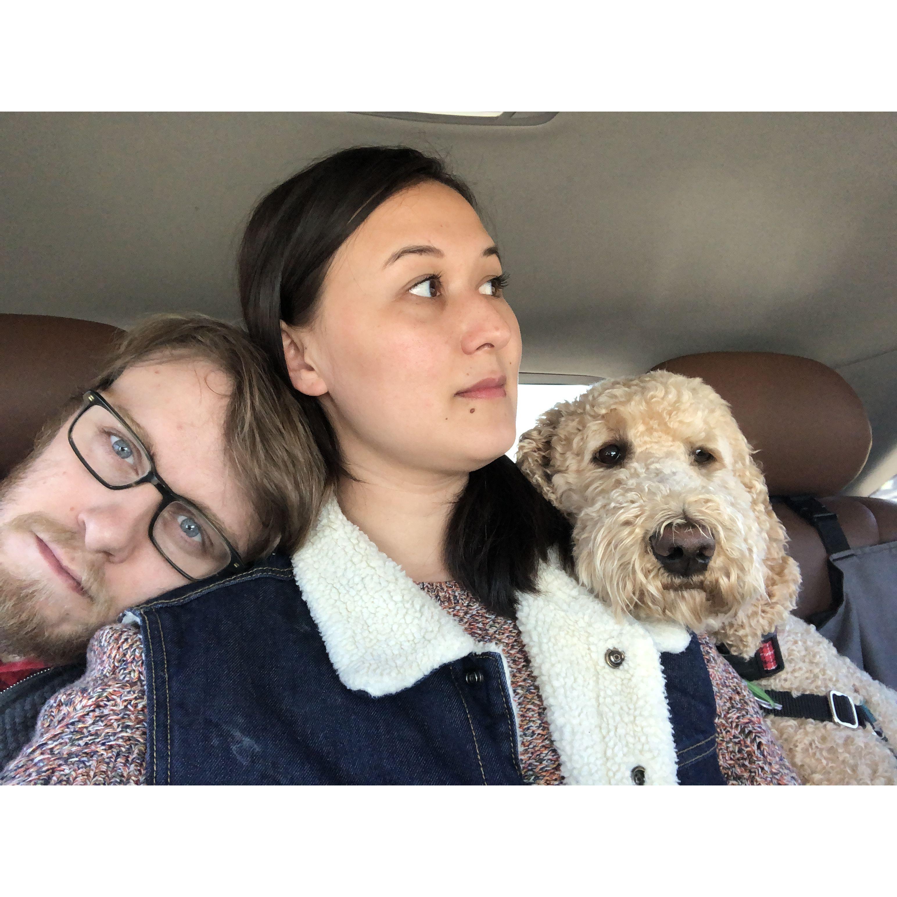 In the car with Rubles