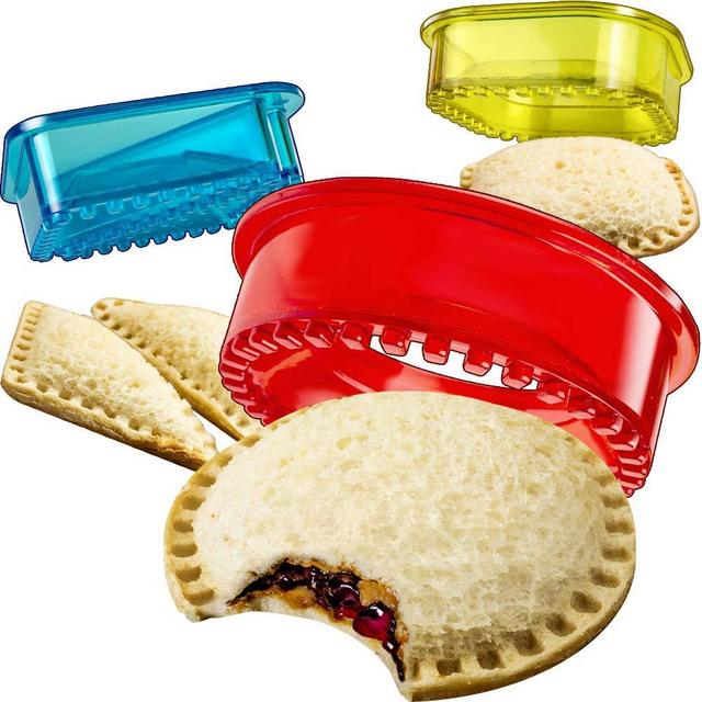 Sandwich Cutter and Sealer - Decruster Sandwich Maker - Cut and Seal - Great for Lunchbox and Bento Box - Boys and Girls Kids Lunch - Sandwich Cutters for Kids