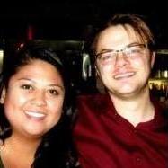 This is scanned picture of us on one of our date nights.