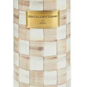 Mocha Check Utensil Holder