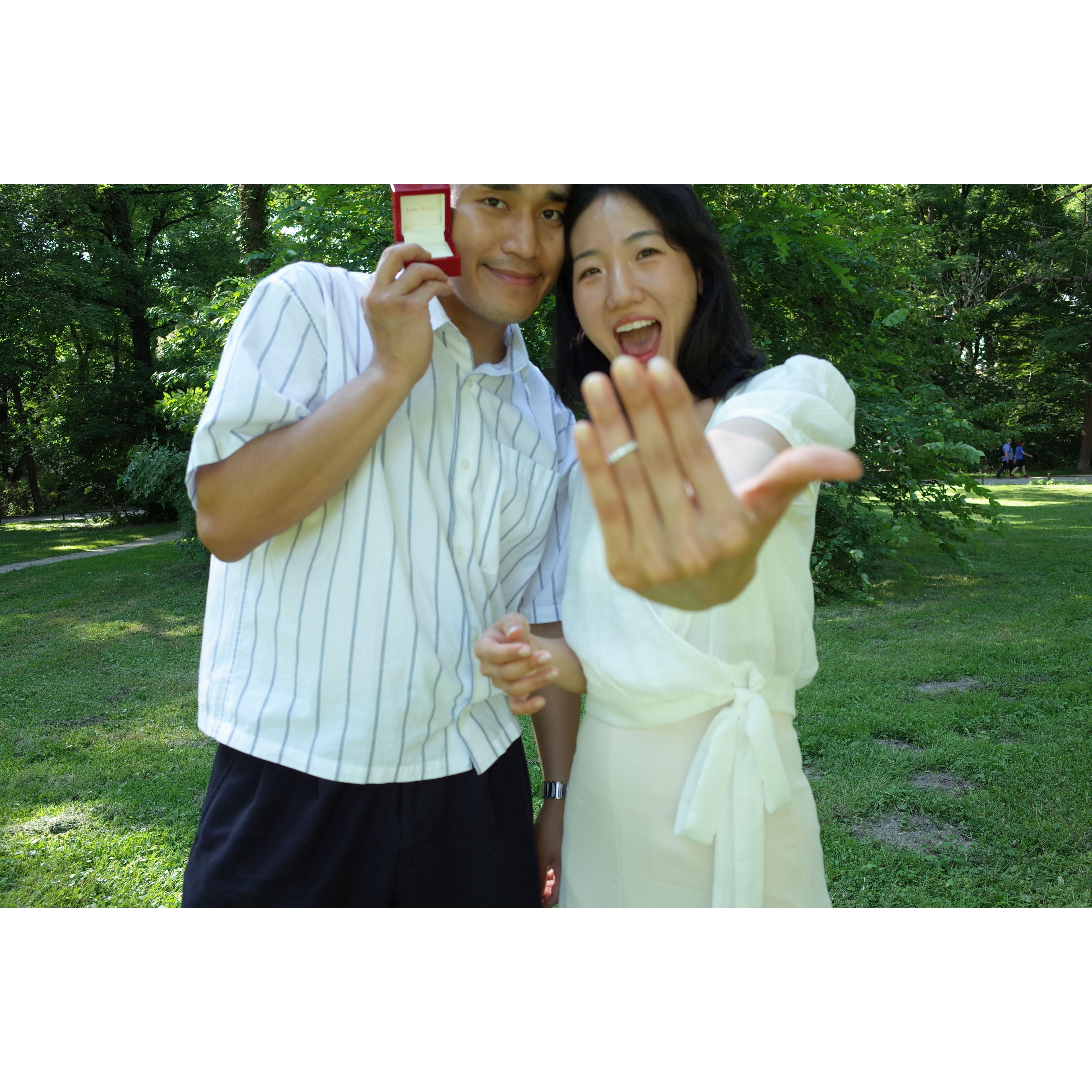 Lol the ring needed resizing but we still made our DIY engagement photoshoot work