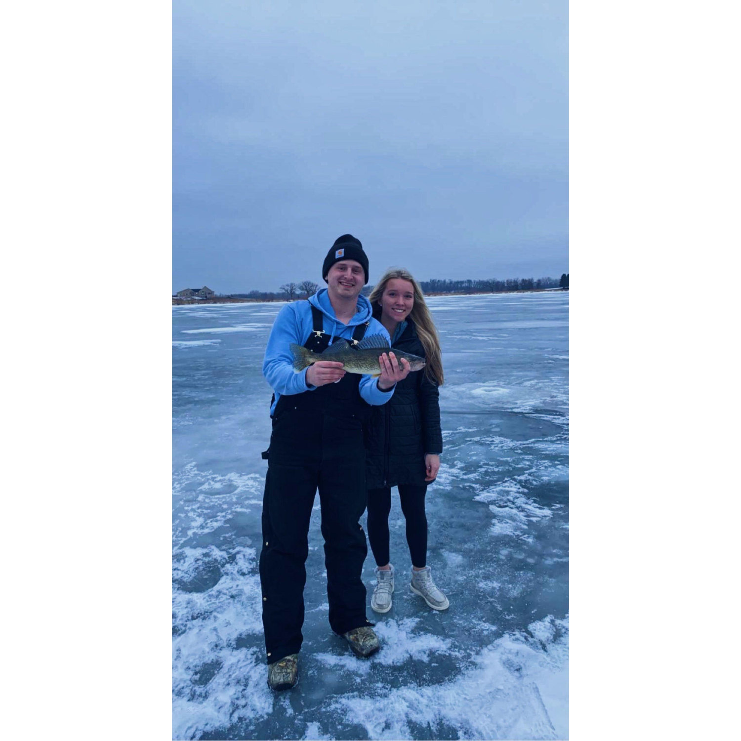 Ice fishing. January 2022