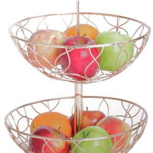 Copper 2 Tier Fruit Basket
