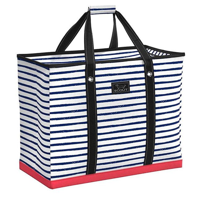 SCOUT 4 Boys Bag, Extra Large Beach Bag with Zipper, Pockets, and Comfort Grip Handles, Lightweight, Water-Resistant Utility Tote Bag