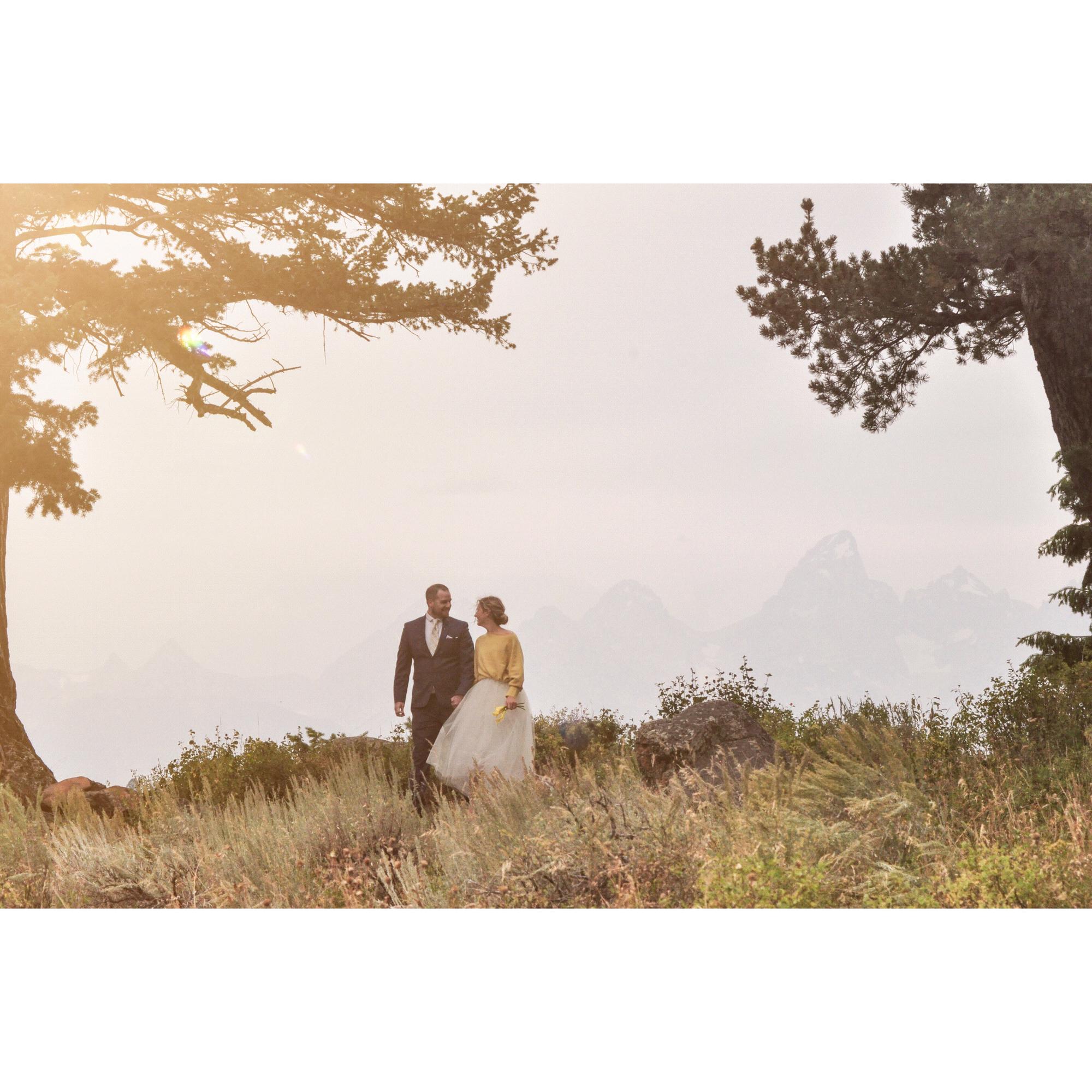 Up at the wedding tree, WY
