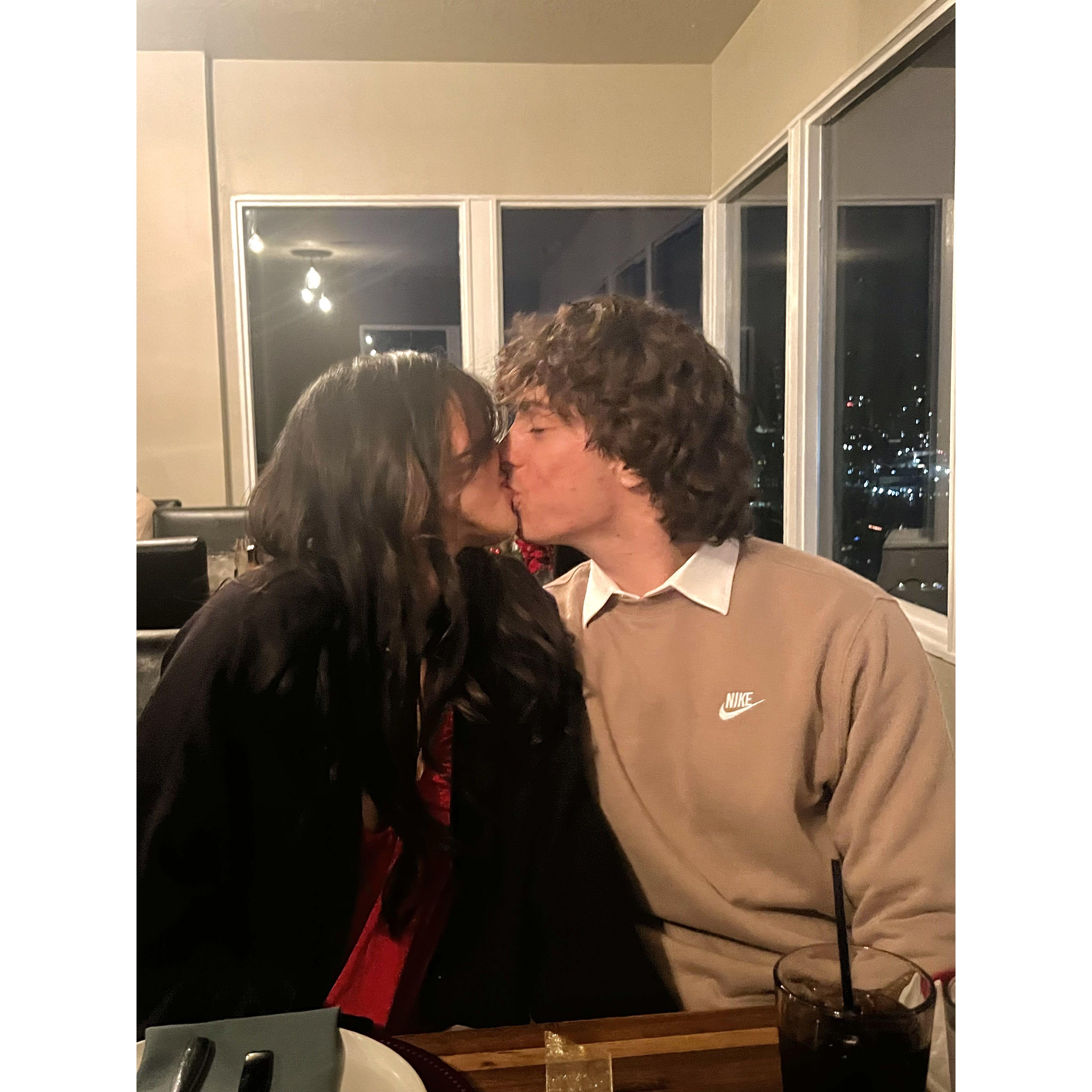 Bryant's Christmas work party where we were formally introduced as "fiance" for the first time