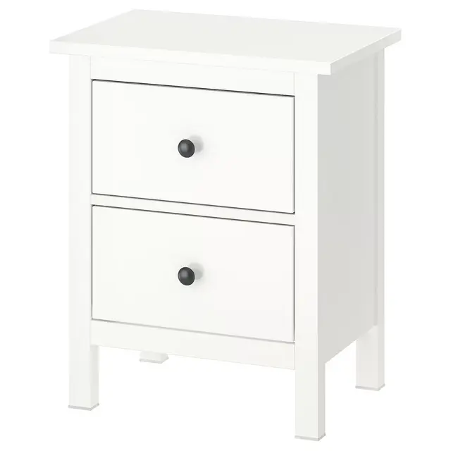 HEMNES 2-drawer chest, white21 1/4x26 "