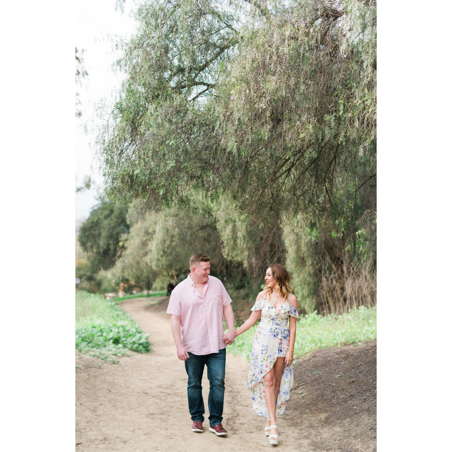 We couldn't be walking more slowly to get this picture just right....
