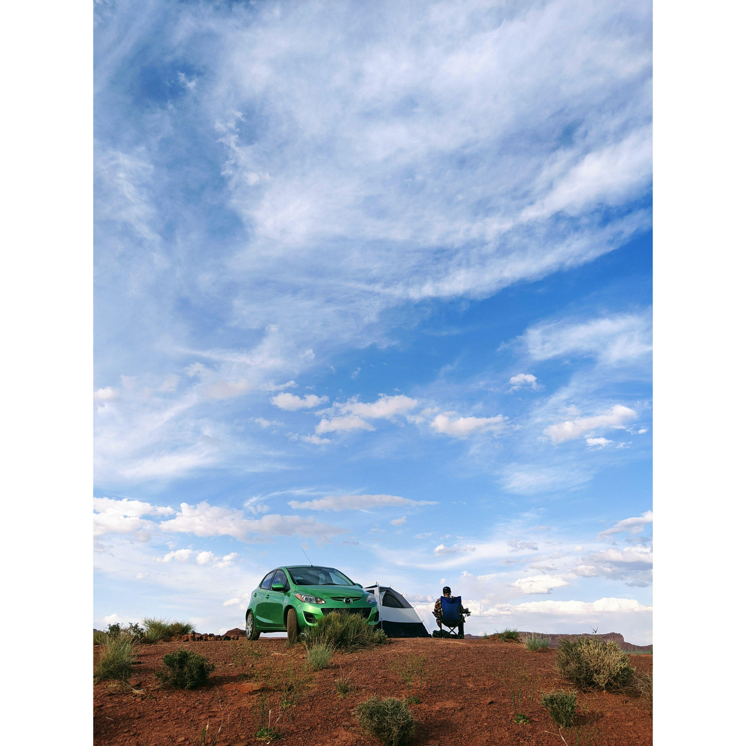 May 2020- An impromptu camping trip to the Valley of the Gods in Utah- they told everyone to isolate, so we went out to the middle of the desert! This is one of Jackie's favorite memories with Bryan.