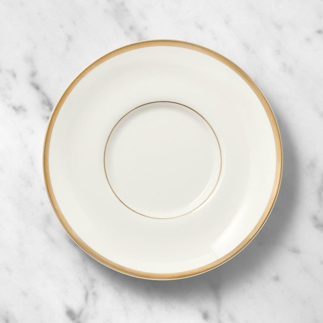 Pickard Signature Tea Saucer, Gold, No Monogram