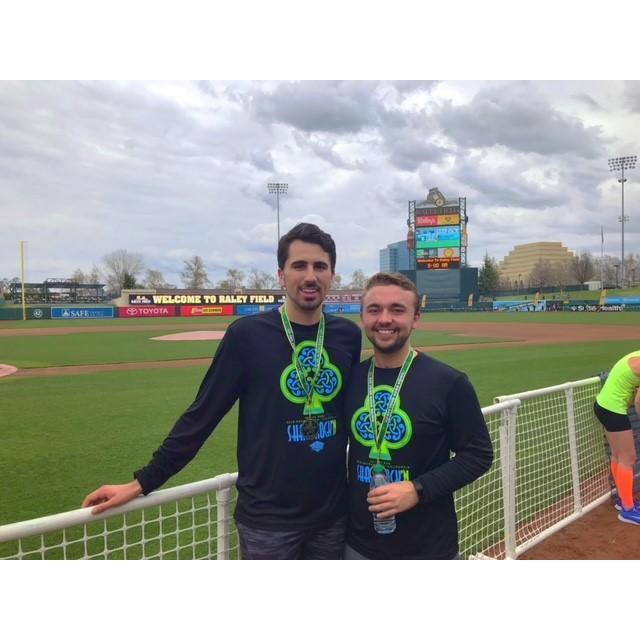 At Raley Field in Sacramento for a St. Patricks Day half-marathon in 2018.