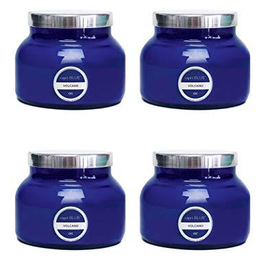Capri Blue, Signature Collection Blue Jar Candle - Volcano - 19 Ounce, 4 Pack
