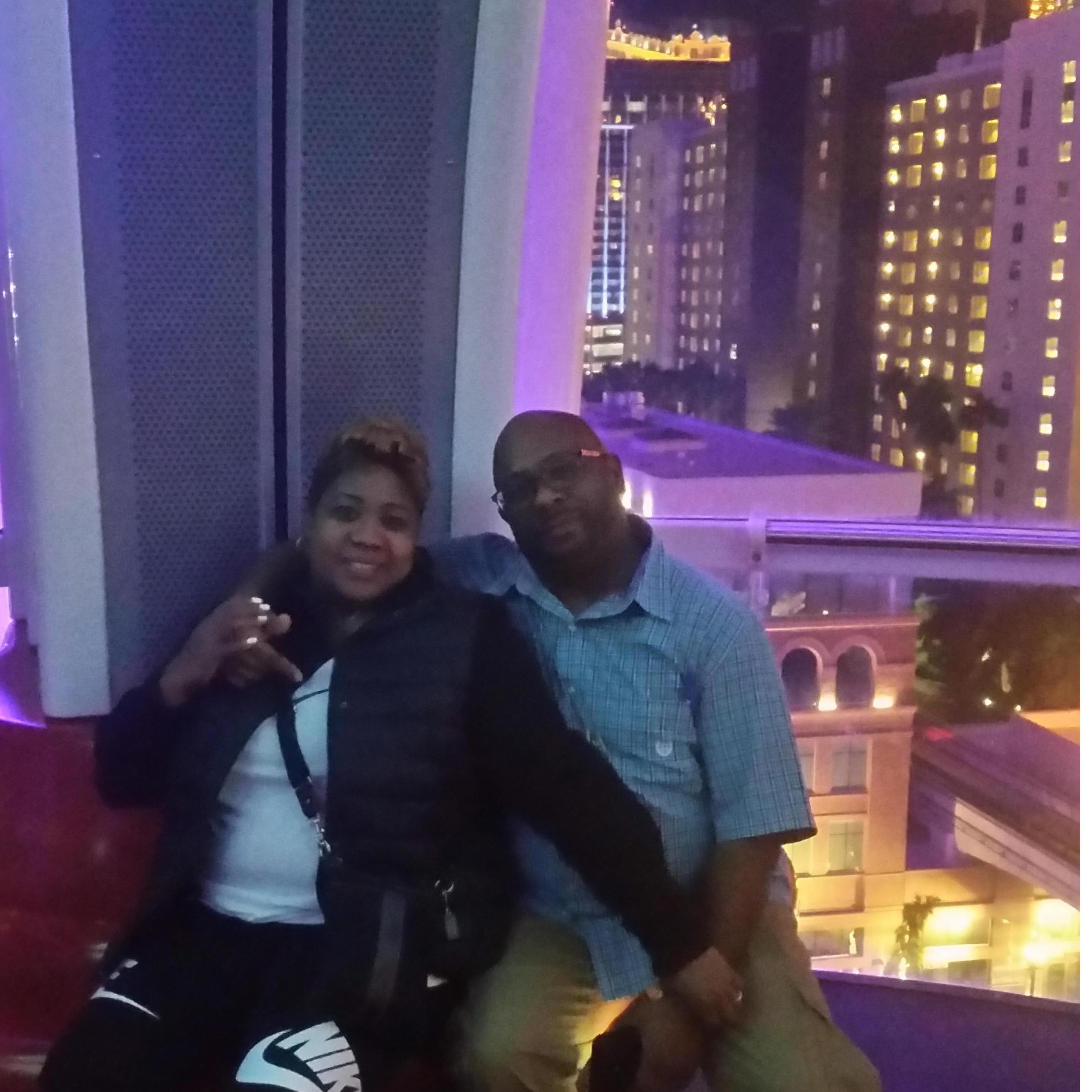 The night of the proposal. Las Vegas!!