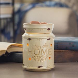 8.8 in. Bless This Home Cream Illumination Fragrance Warmer