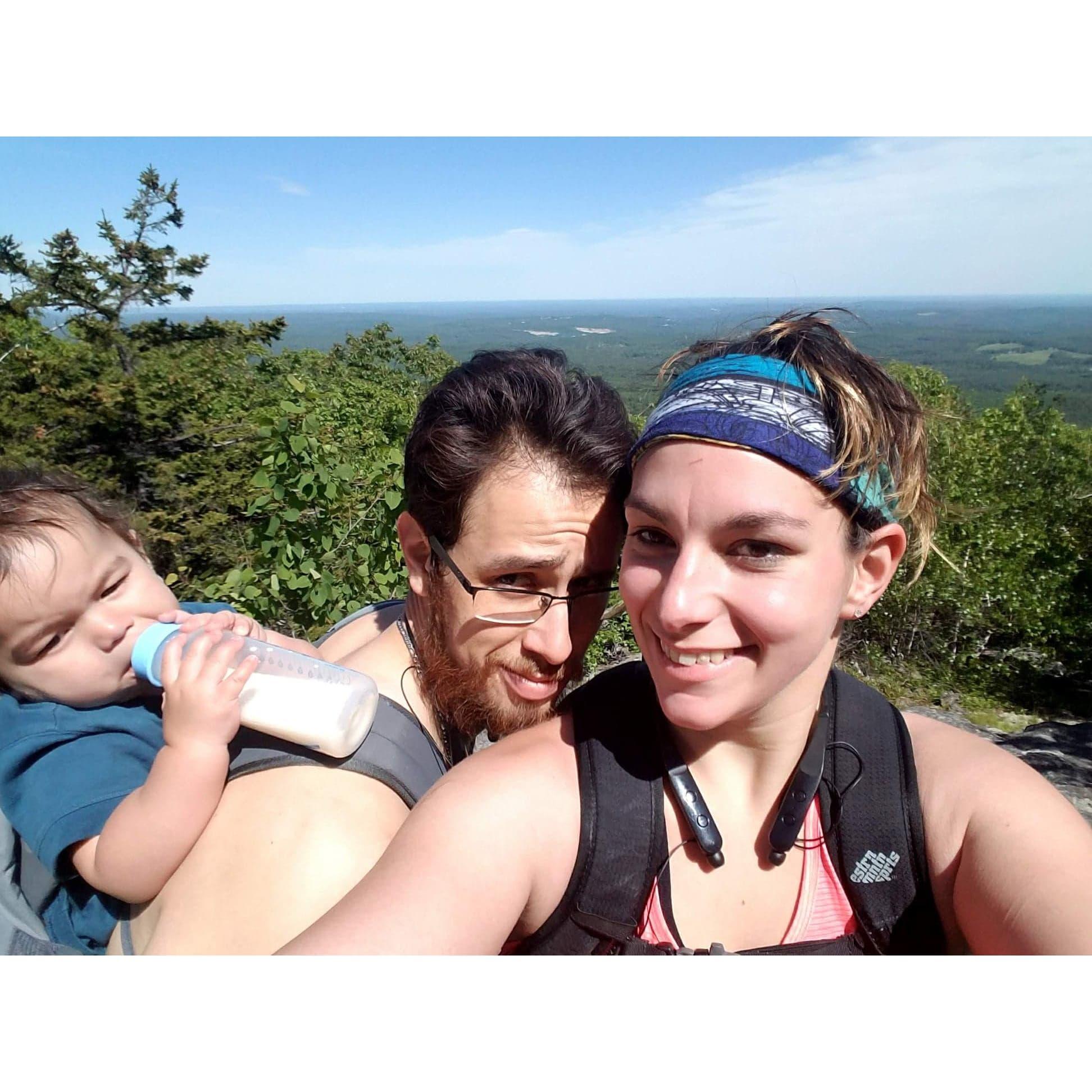 Took Brady on his first hike 