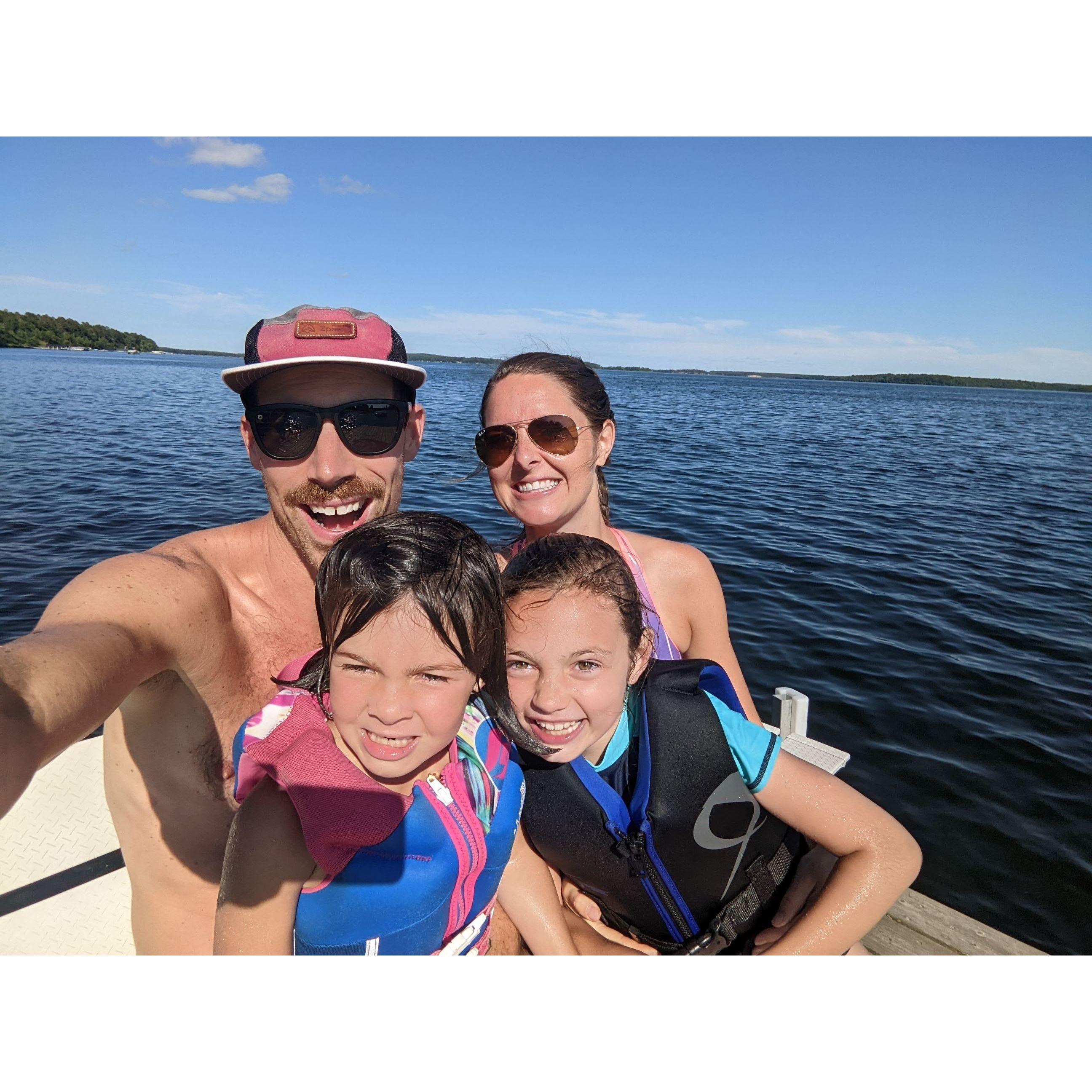 Donahue family vacation with Loretta (6) and Adeline (9)