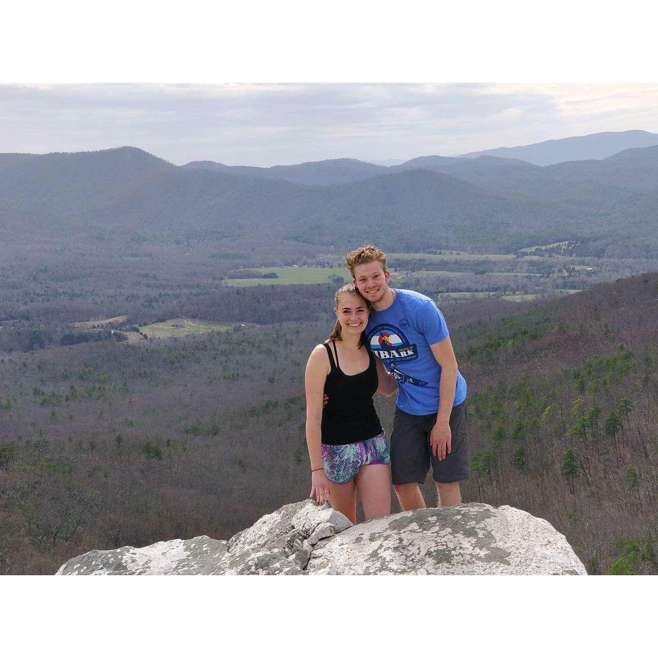 Devil's Marbleyard, VA - Taken the day we decided to start dating!