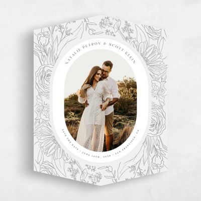 Grey Diamond Wedding Save the Date - Corentine Photo