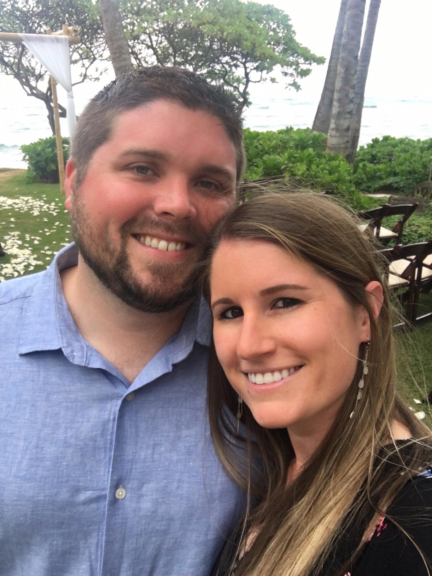 Dave and Katie's wedding in Hawaii.