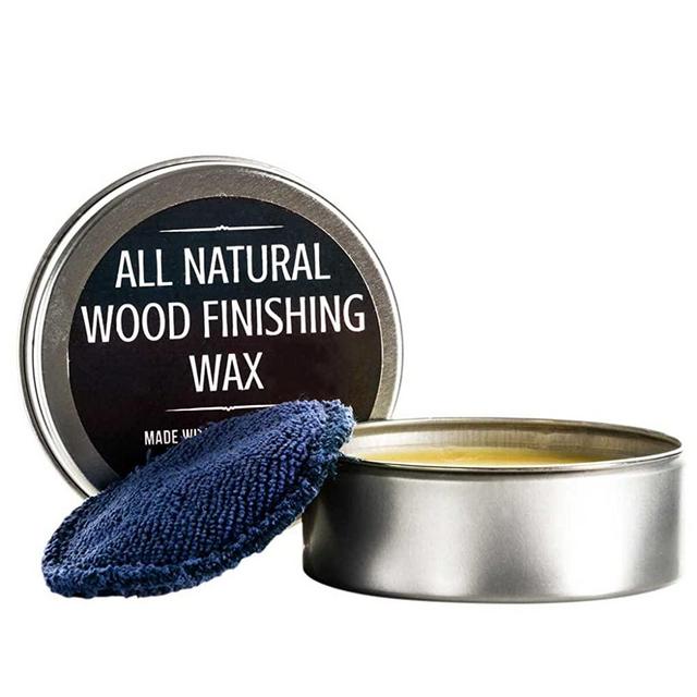 All Natural Wood Seasoning Wax Tin by Virginia Boys Kitchens - 4 Ounce Coconut Oil and Beeswax Food Safe Sealer for Cutting Board, Bowl and Houseware… (1)