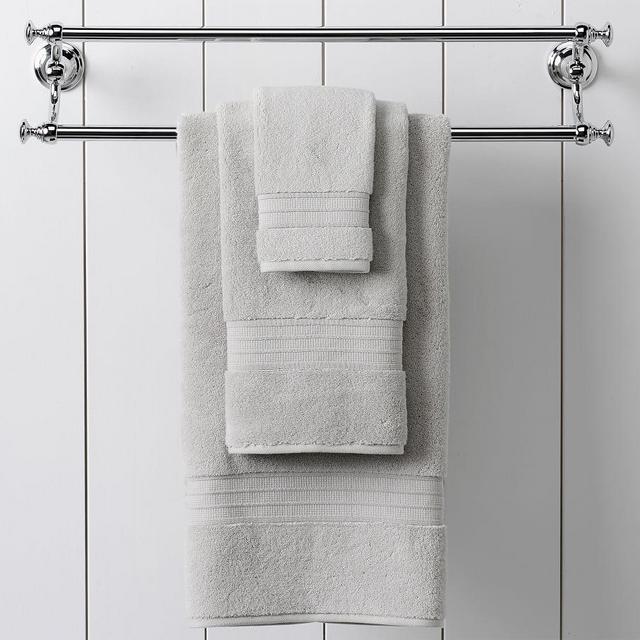 Hydrocotton Organic Towels, Hand, Gray Mist