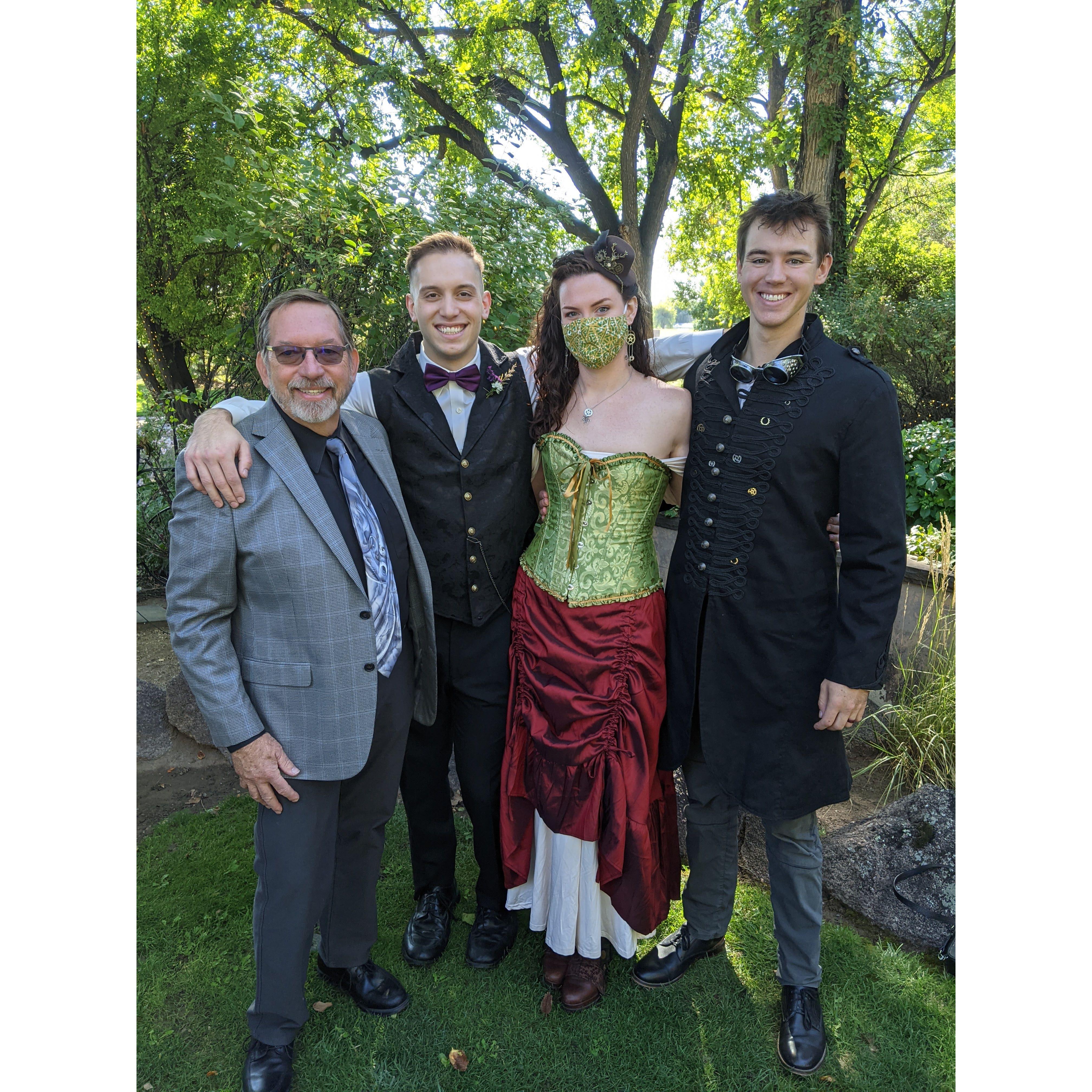 Celebrating the wedding of our friends Lee & Alayna