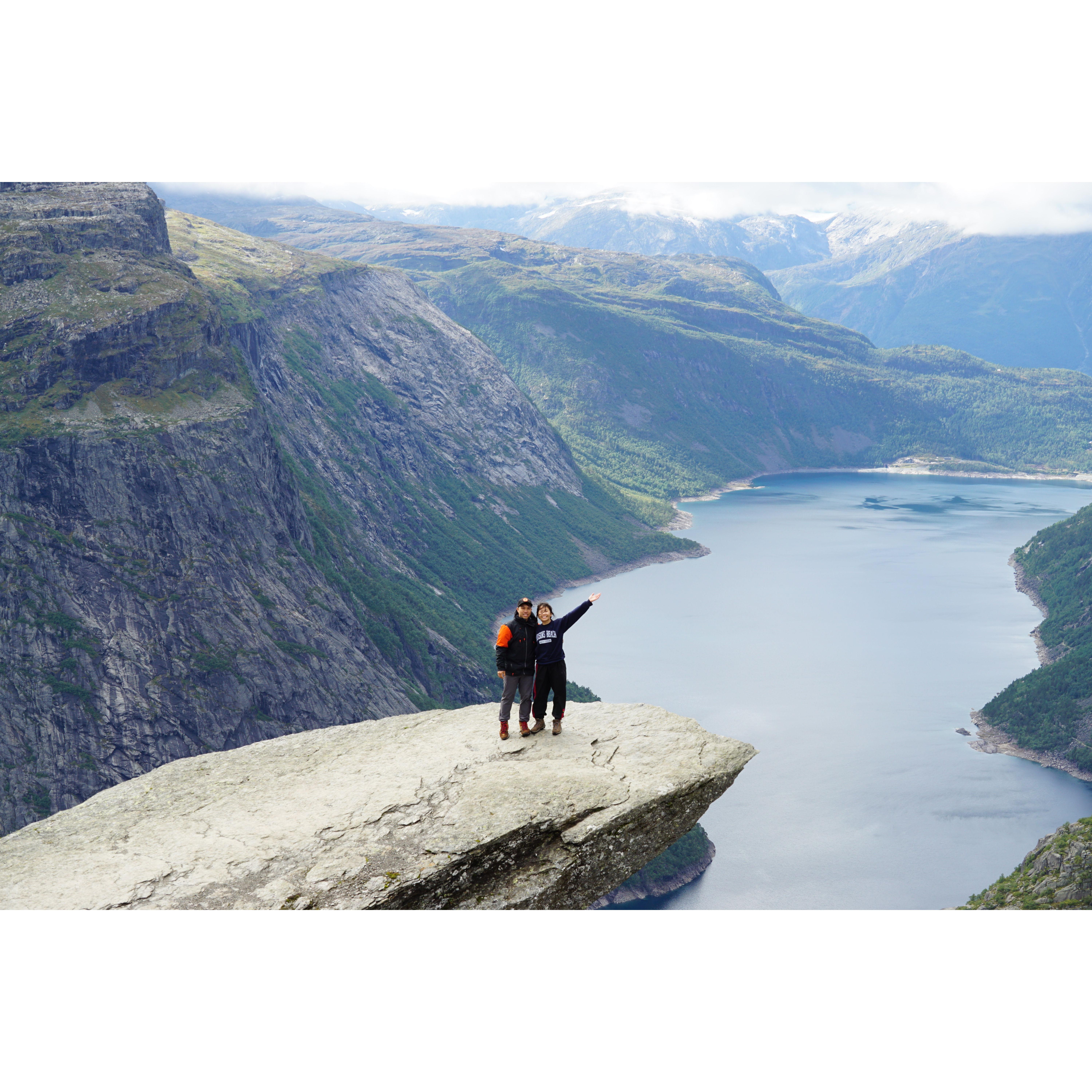 Sep 2023 - Atop the "troll's tongue" in Norway