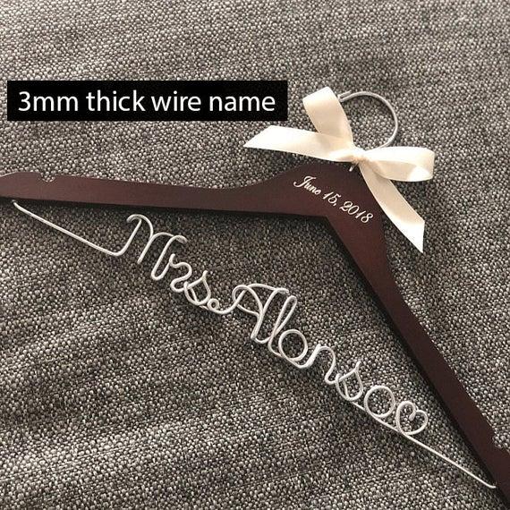 Dark Brown / Ivory Bow, Mrs. Patterson Hanger