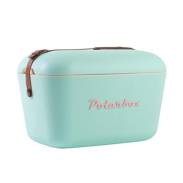Polarbox Portable Cooler - Mini Cooler 12L, Beach Cooler, Small Portable Cooler, Vintage Cooler, Adjustable Handle, Polarbox Cooler, Mini Portable Cooler, Camping Cooler