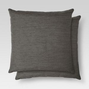 GRAY - 2pk Throw Pillow (18"x18") - Threshold™