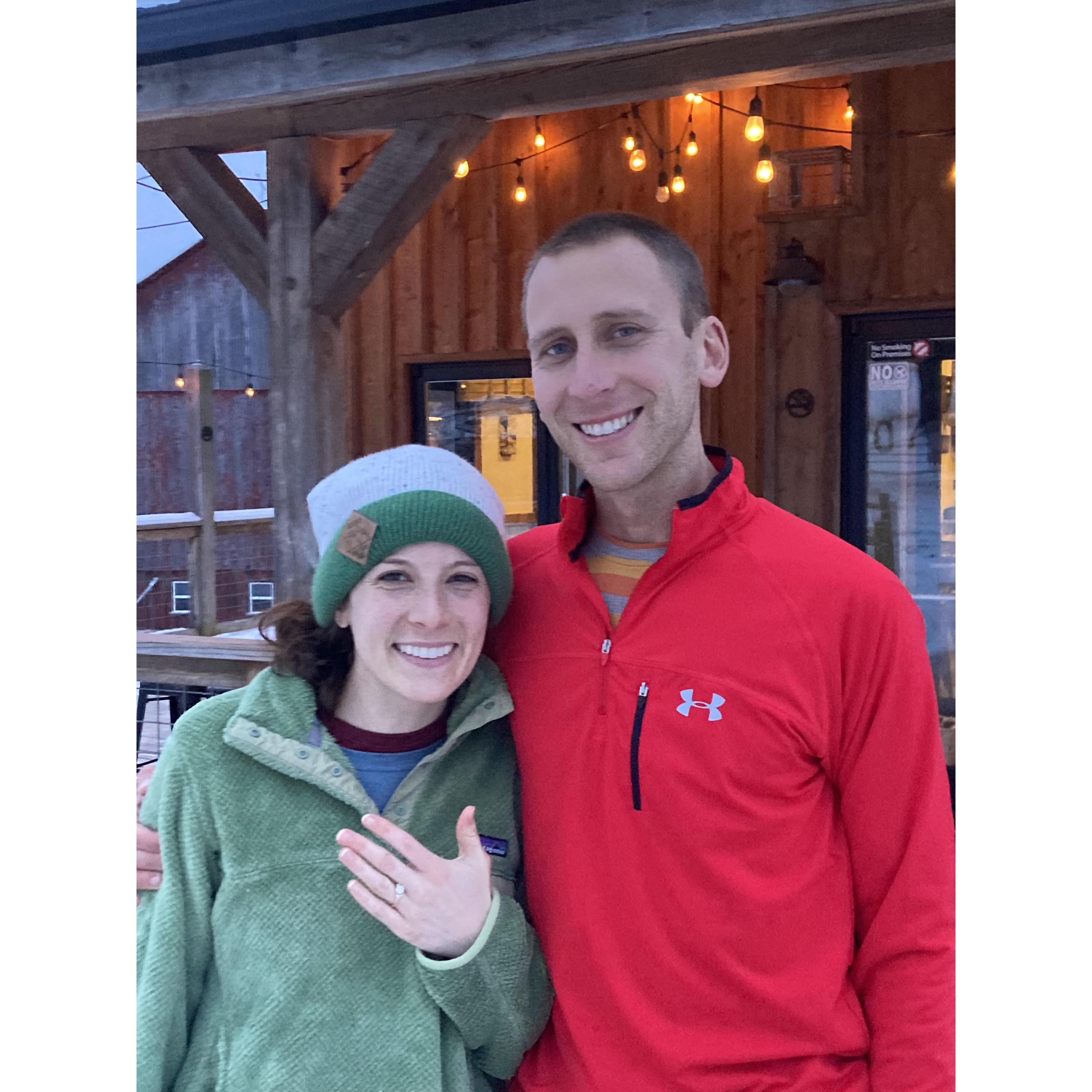 Therapy Brewing post popping the question.