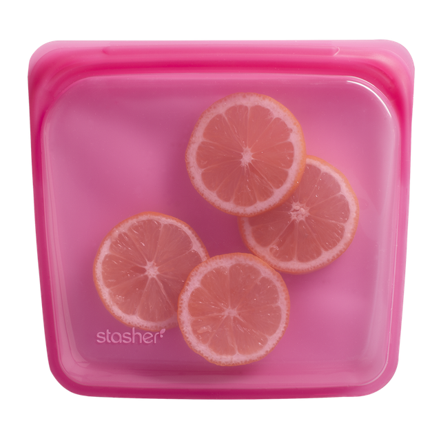 Reusable Silicone Sandwich Bag - Raspberry