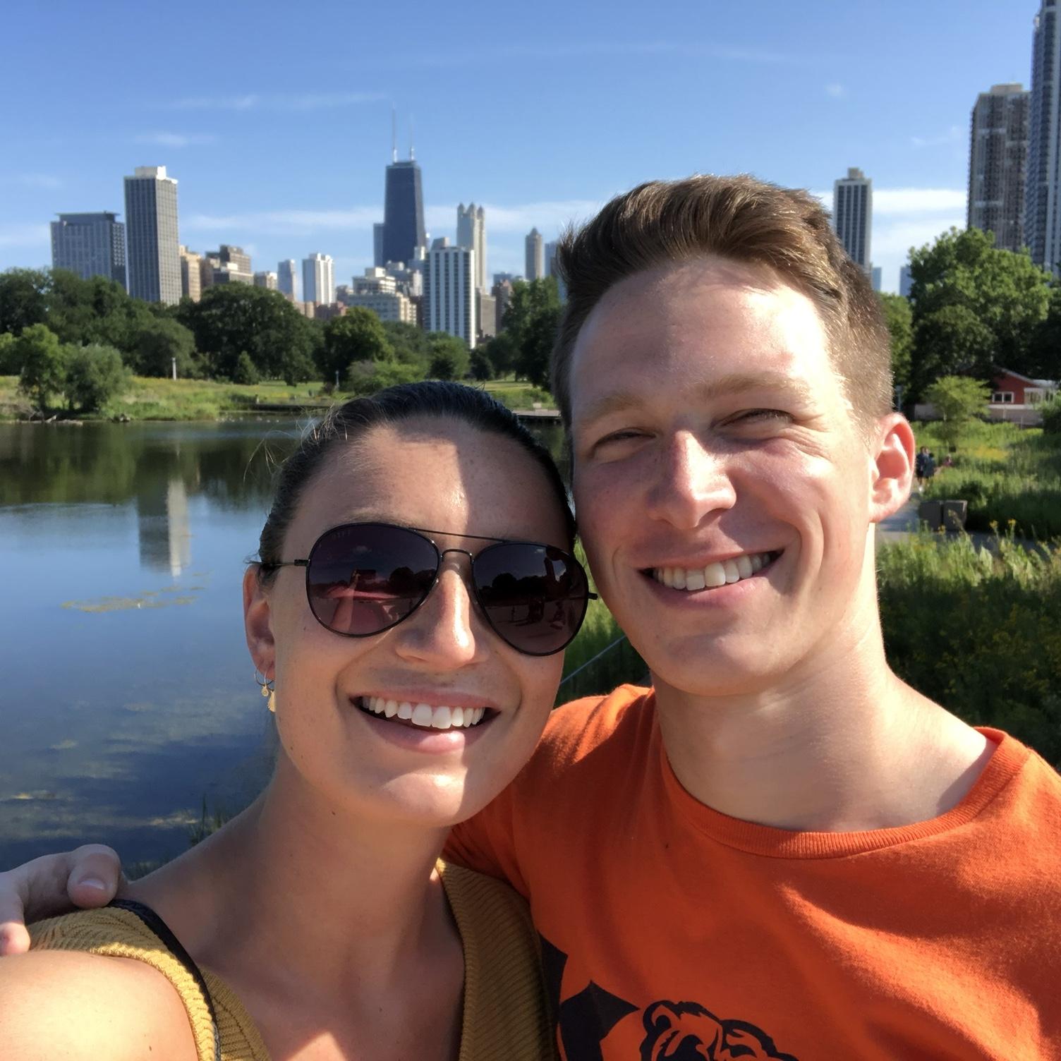 O & K exploring Lincoln Park after Keegan finally moved downtown before starting their ‘grown-up’ jobs!