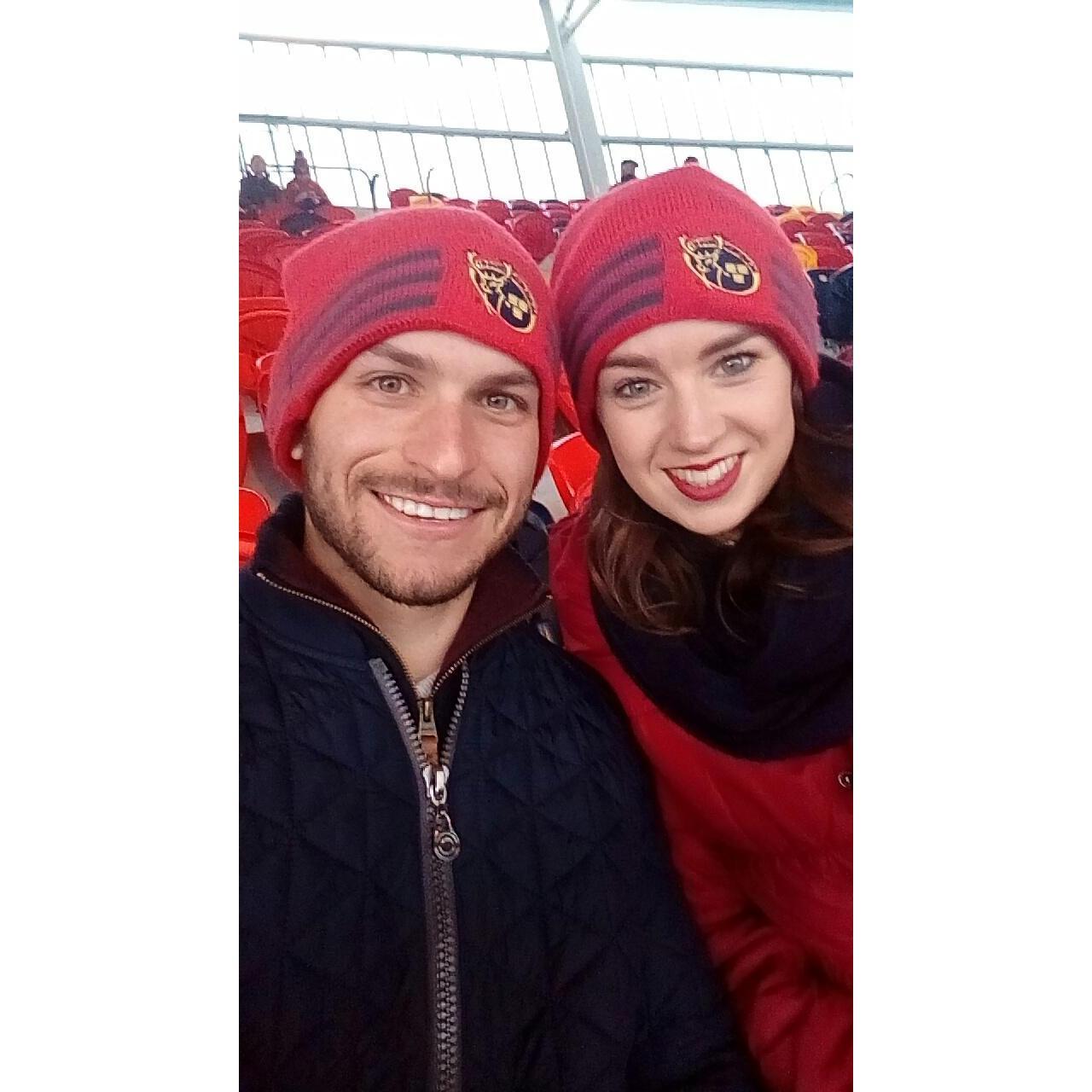 Making a Munster Rugby man out of Tanner! Christmas 2017