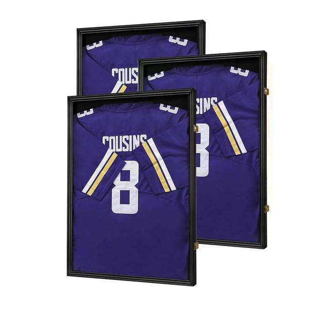 Jinchuan Jersey Frame Display Case Large Frames Shadow Box Lockable with UV Protection for Baseball Basketball Football Soccer Hockey Sport Shirt