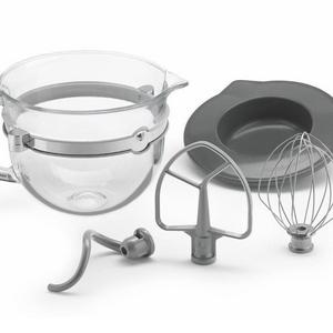 KitchenAid 6 Quart Glass Mixing Bowl with Accessories for Bowl-lift Stand Mixers