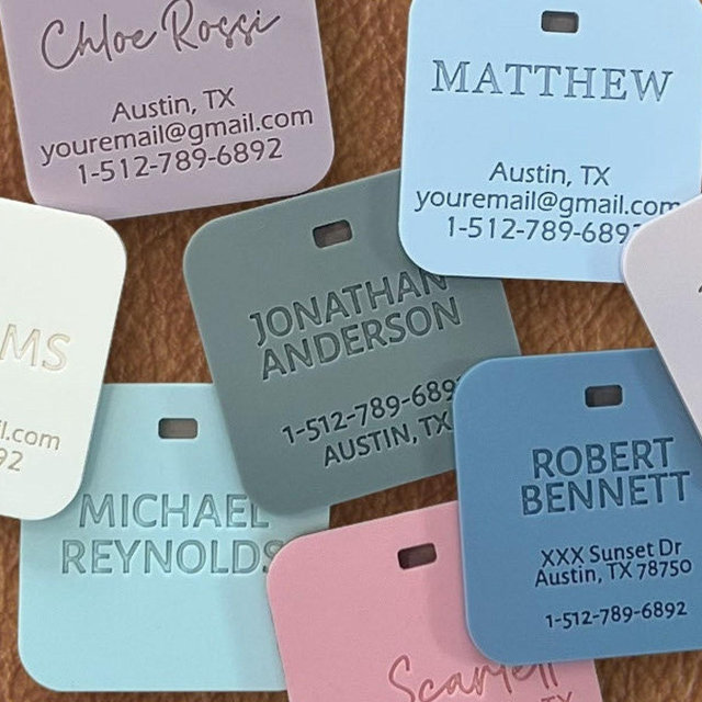 Luggage Tags Personalized, Backpack Tag, Bag Tags, Name Tags For Backpacks, Personalized ID Tags, Custom Luggage Tag, Travel Accessories