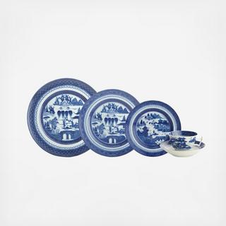 Blue Canton 5-Piece Place Setting, Service for 1