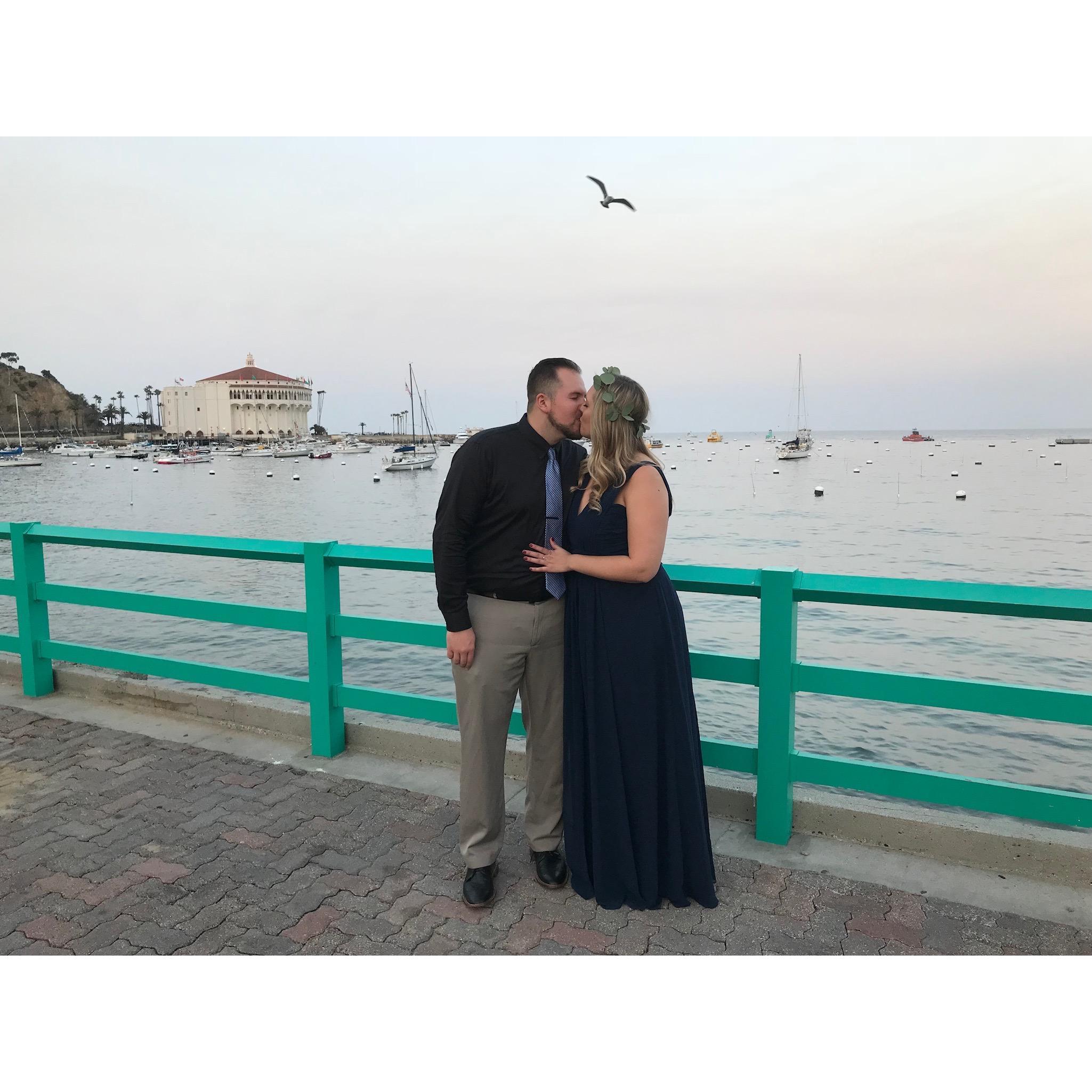 In Catalina for a wedding