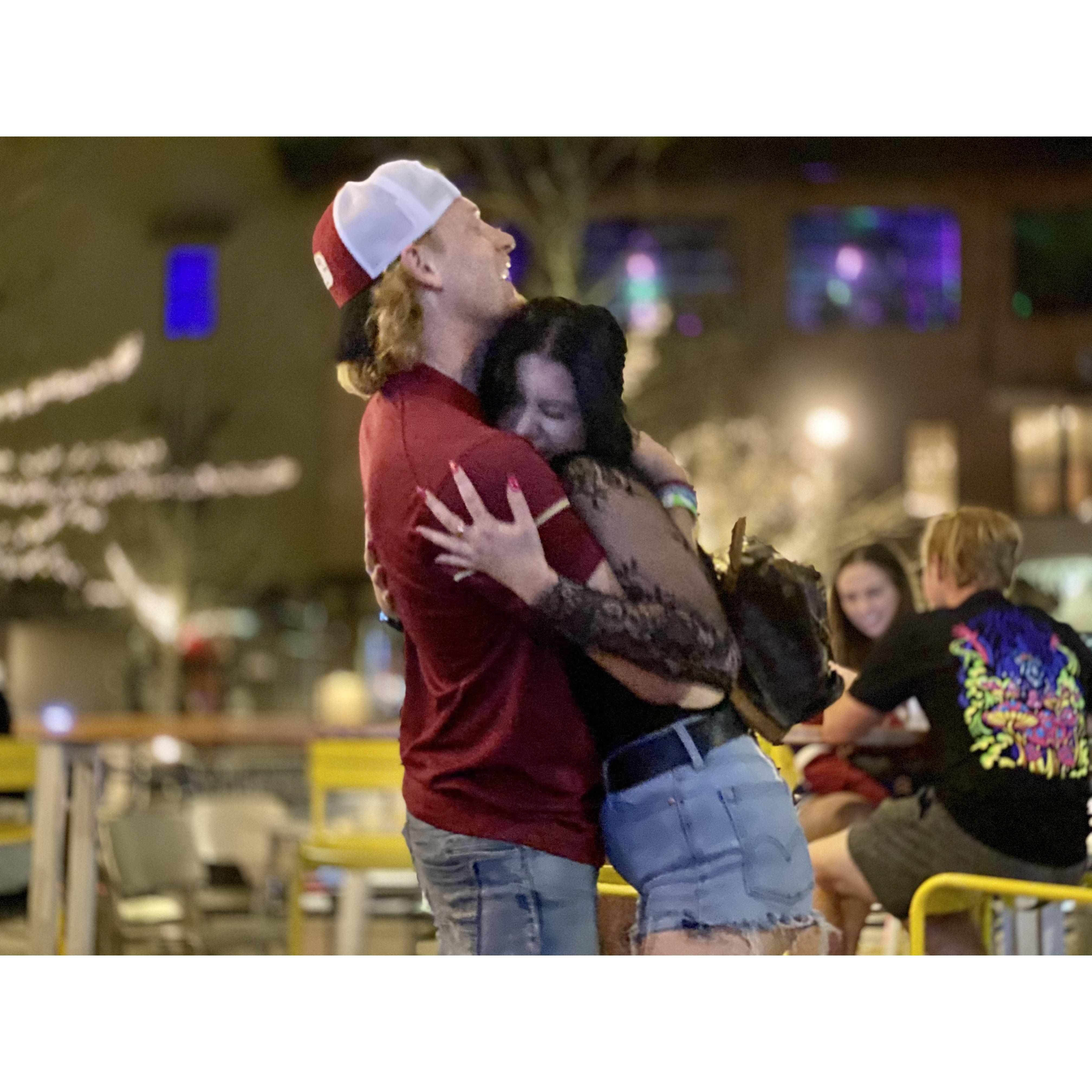 Our first picture together-March 14th 2021
