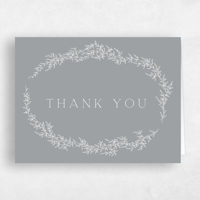 Gray, Grey Wedding Thank You - Rhys Landscape