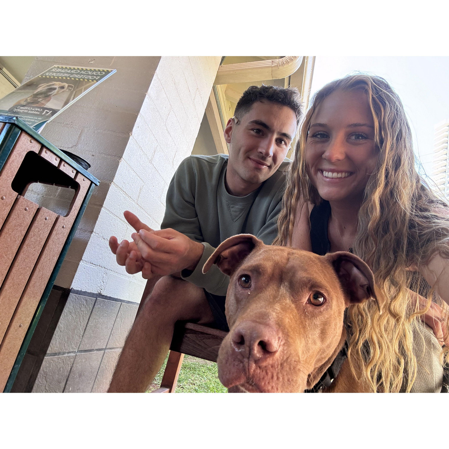 Our foster dog, his name was John, but we called him Kobe, we did not want him to leave us :(