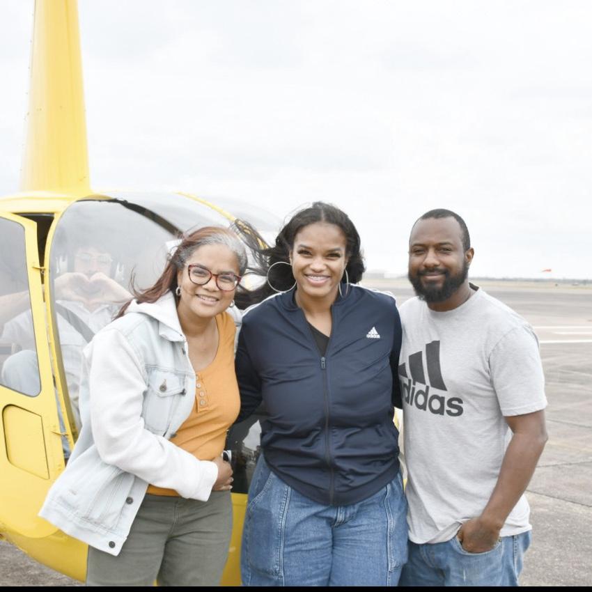 Our 1st helicopter ride!