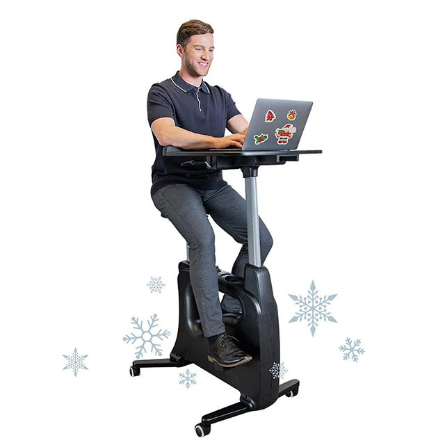 Famous TikTok Desk Bike Chair Sit2Go® FlexiSpot Home Workstation Stand up Folding Exercise Desk Cycle Height Adjustable Office Desk Stationary Exercise Bike - Deskcise Pro