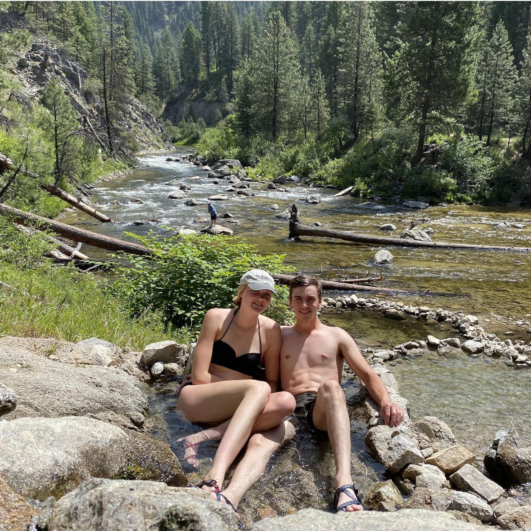 Hot springs in Idaho.