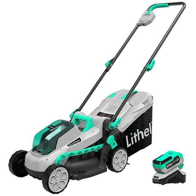 Litheli Cordless Lawn Mower 13 Inch, 20V Battery Lawnmower for Garden, Yard and Farm, with Brushless Motor, 4.0Ah Battery & Charger Included