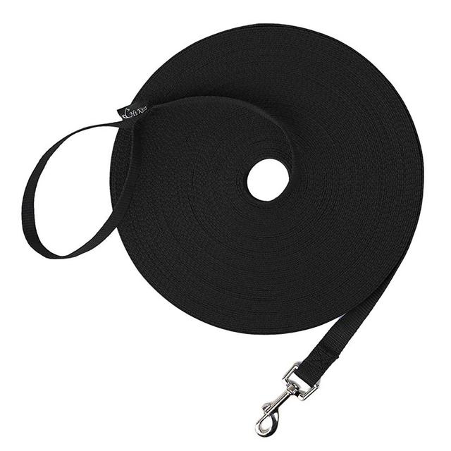Hi Kiss Dog/Puppy Obedience Recall Training Agility Lead - 15ft 20ft 30ft 50ft 100ft Training Leash - Great for Training, Play, Camping, or Backyard