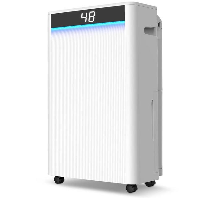 5500 Sq.Ft Dehumidifier, KeepGlad Dehumidifier Max 98 Pint/D, Dehumidifiers for Home with Drain Hose, Smart Compressor with Intelligent Humidistat,Three Modes, for Basement, Bedroom, Bathroom