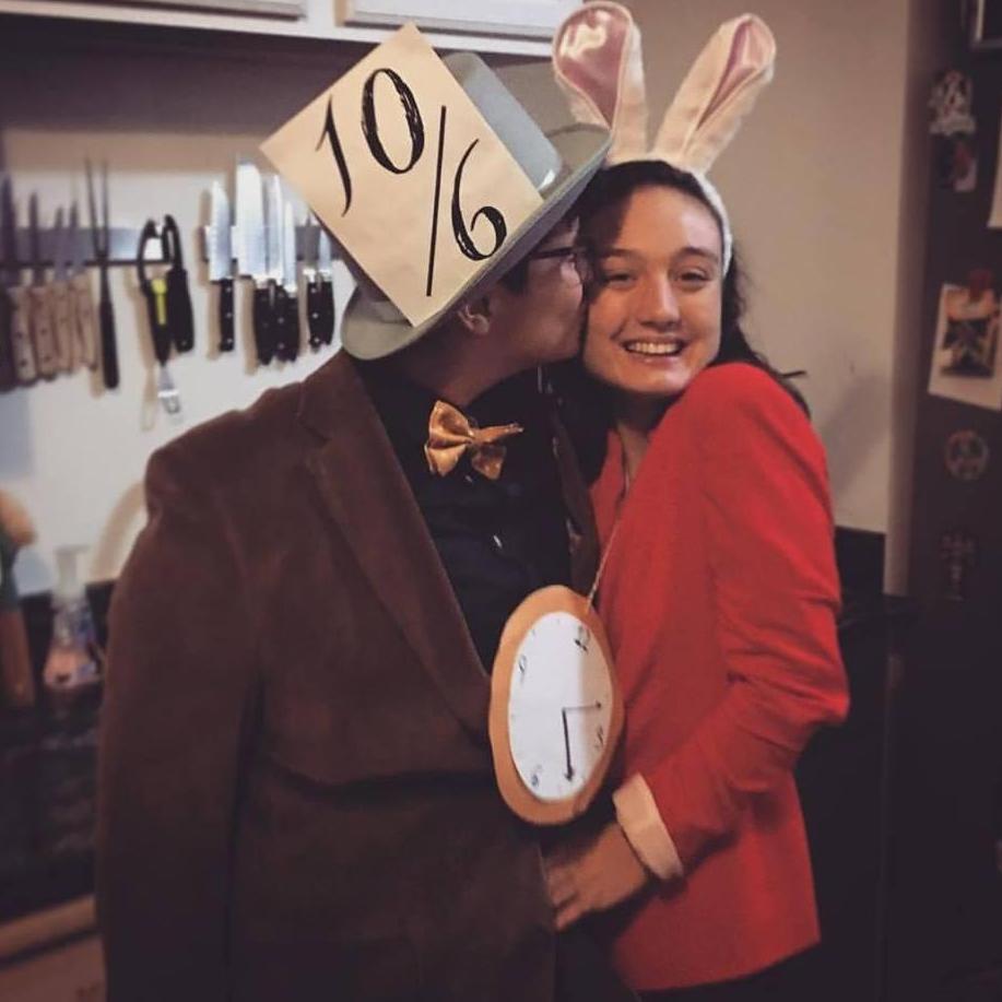 Halloween 2017: The White Rabbit & the Mad Hatter.